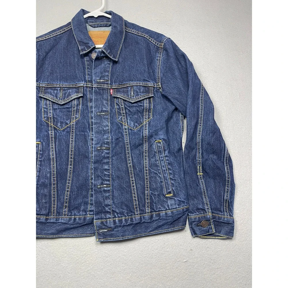 Levi's Trucker Jacket Denim Dark Blue Small Mens